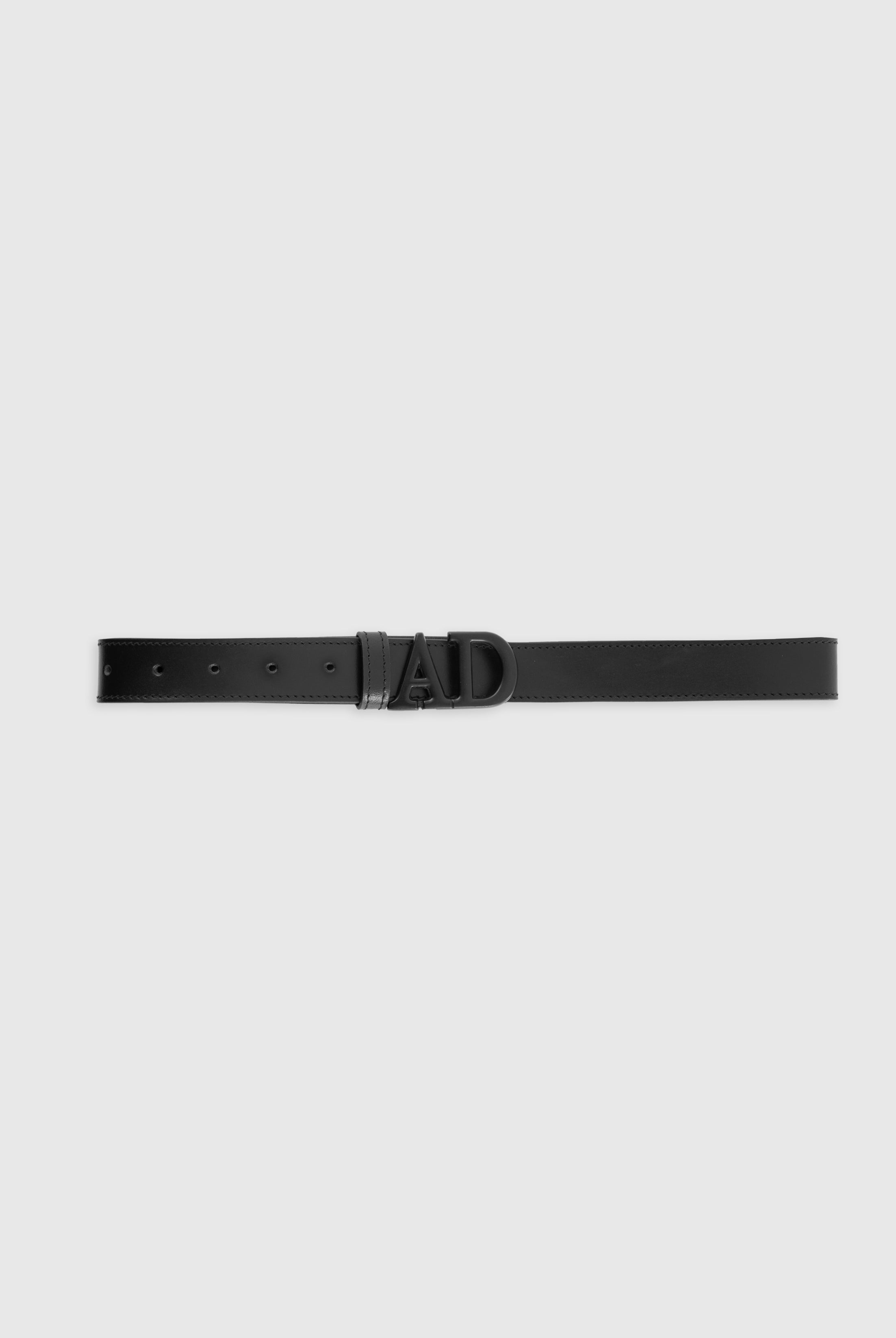 AD Black Matte Leather Belt