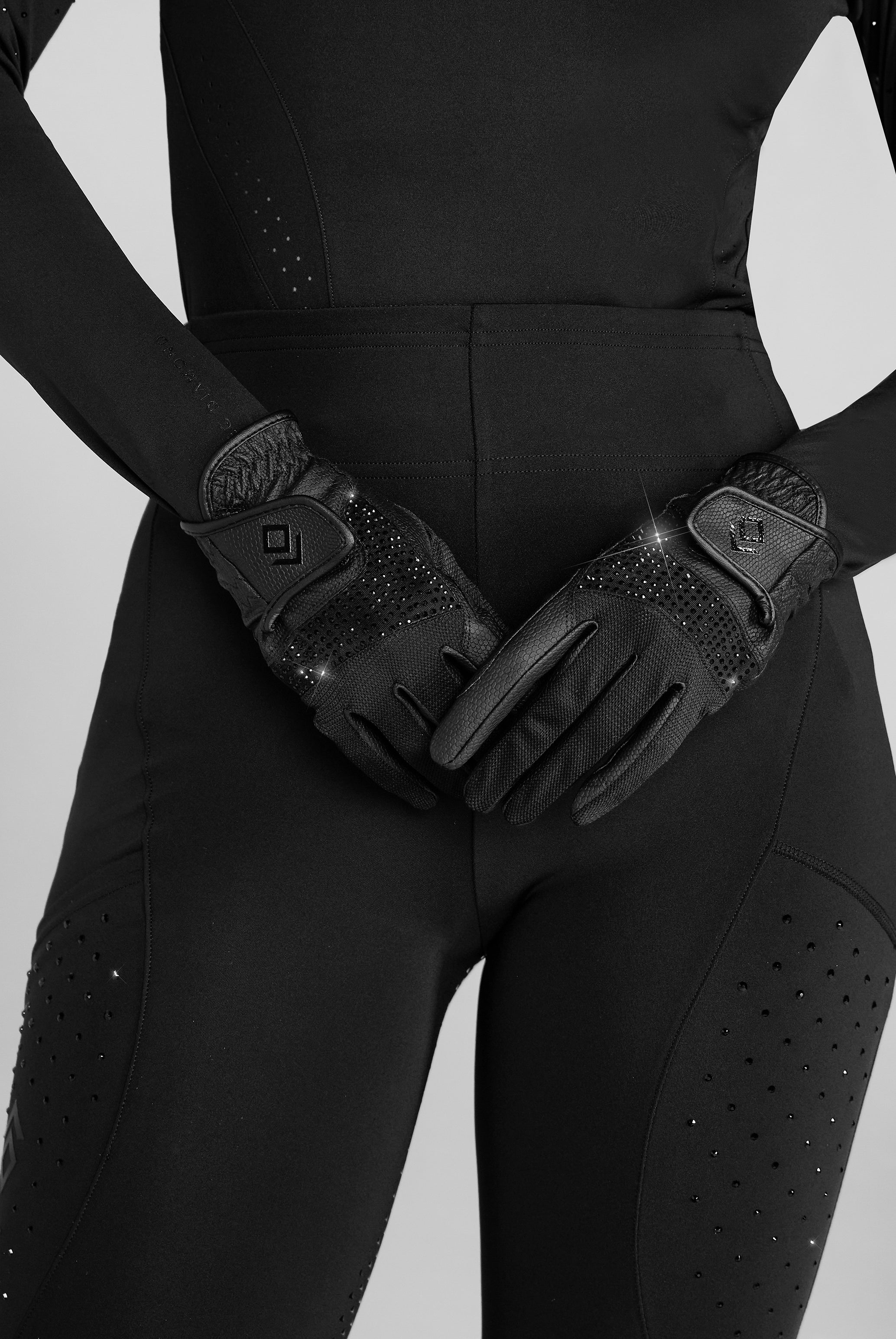 Black Crystal Gloves