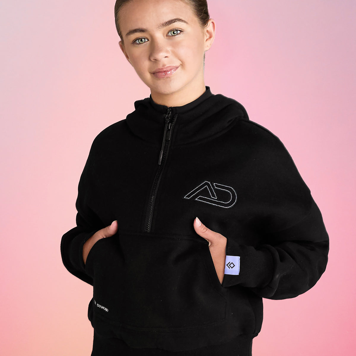 YR Cosmic Black Half Zip – Aztec Diamond