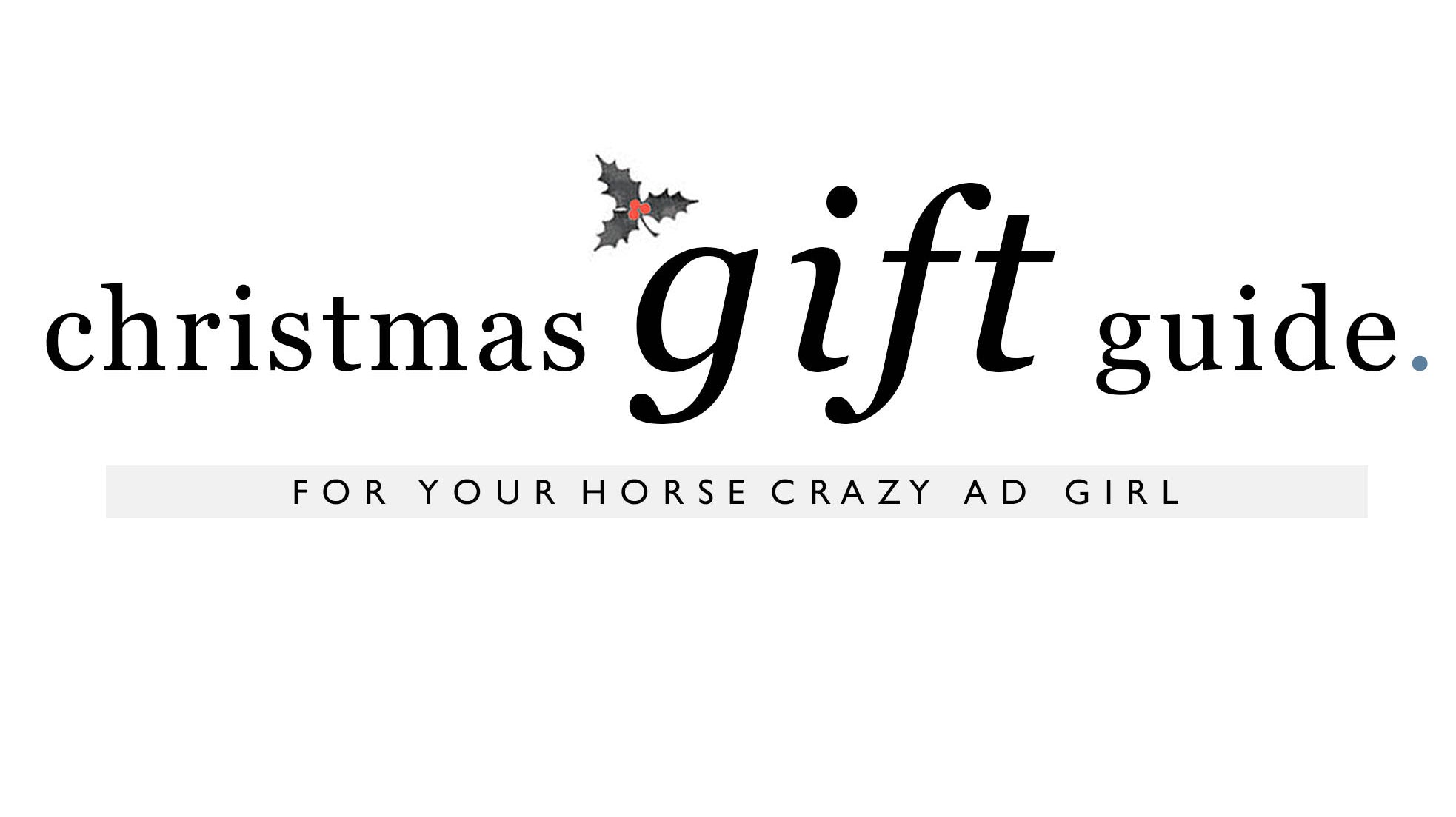 Christmas gift guide, a range of perfect gifts for an AD girl!