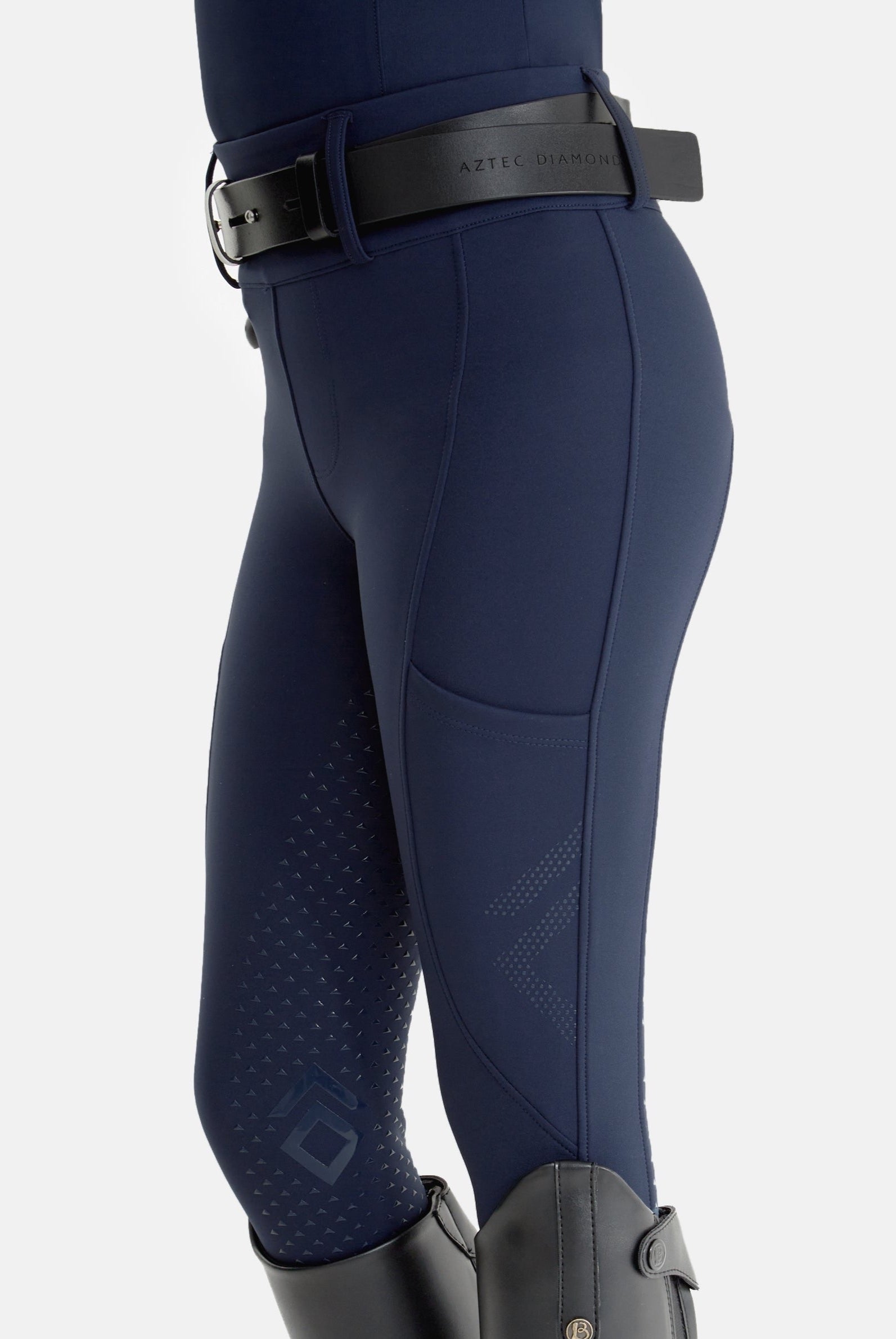 YR Navy Full Seat Compression Breeches