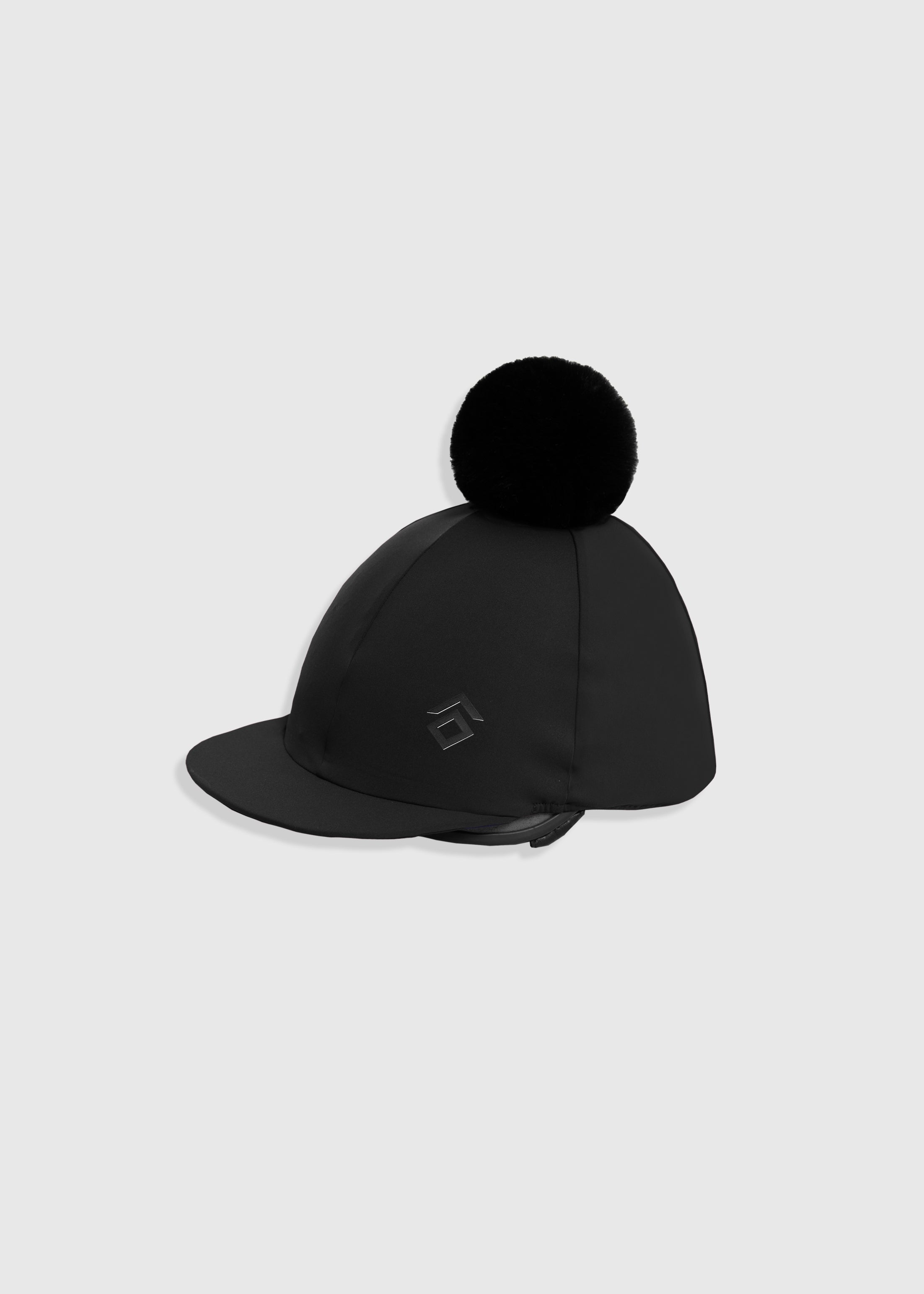 Black Pom Hat Silk