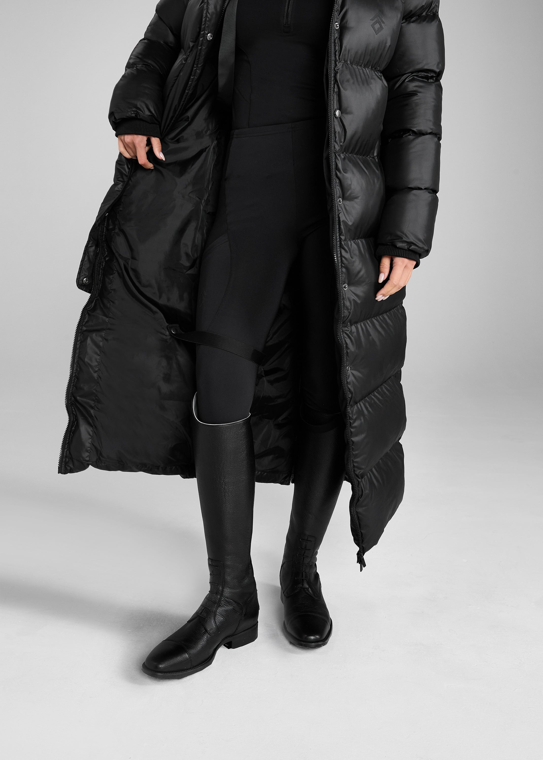 Black heavy fashion coat