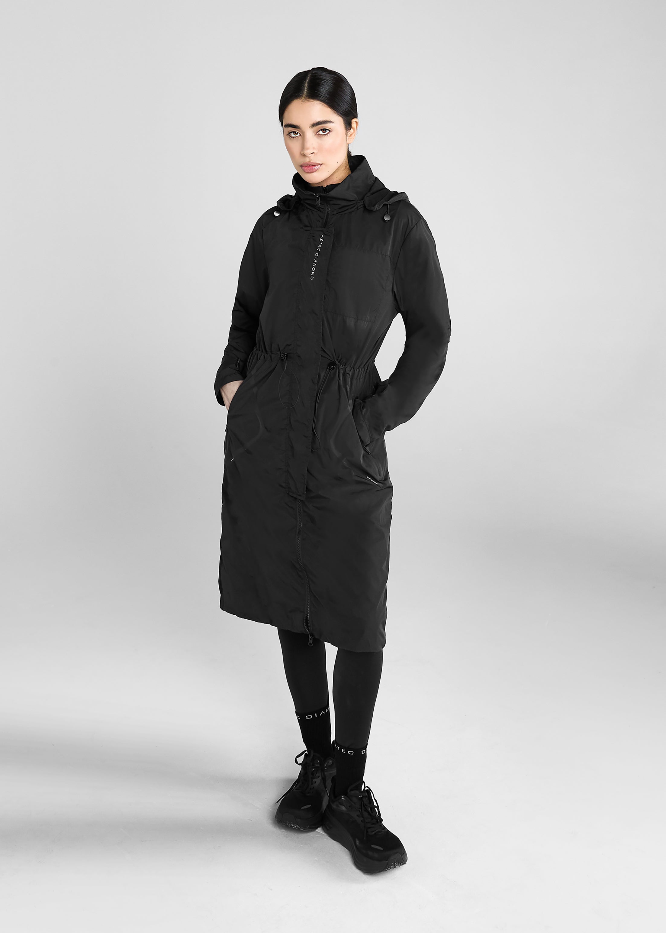 Aztec Diamond Black Lightweight Rain Jacket