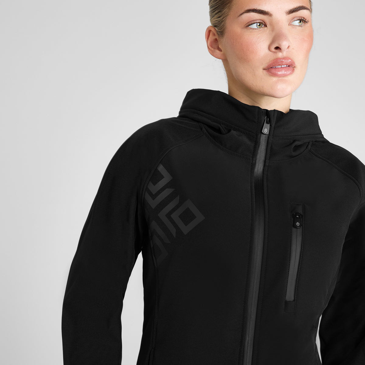 Premium Black Tech Jacket – Aztec Diamond