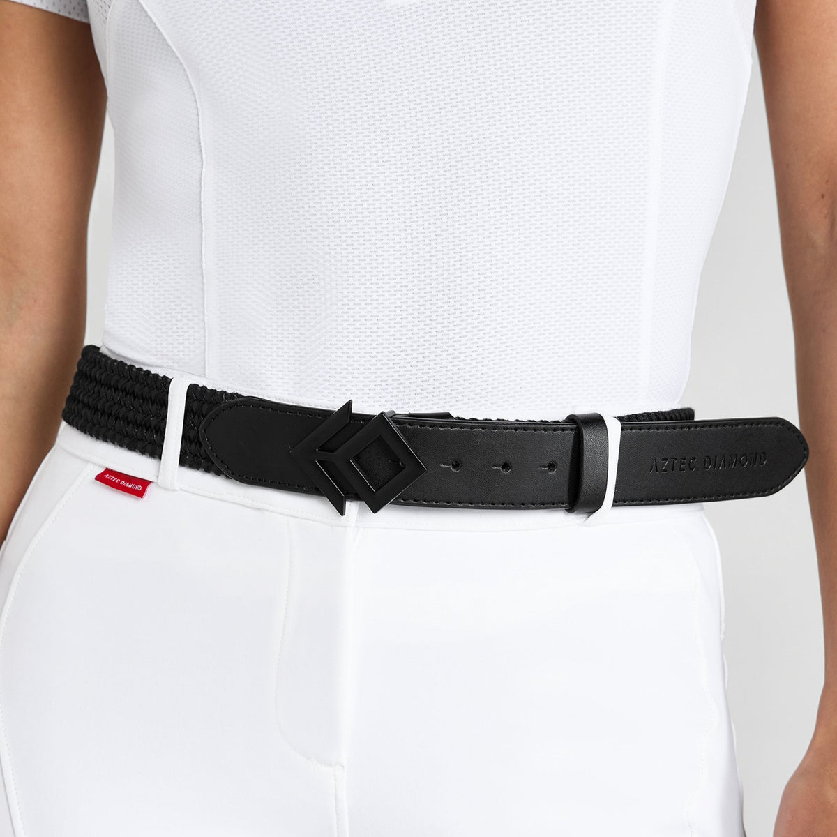 Black Woven Belt – Aztec Diamond