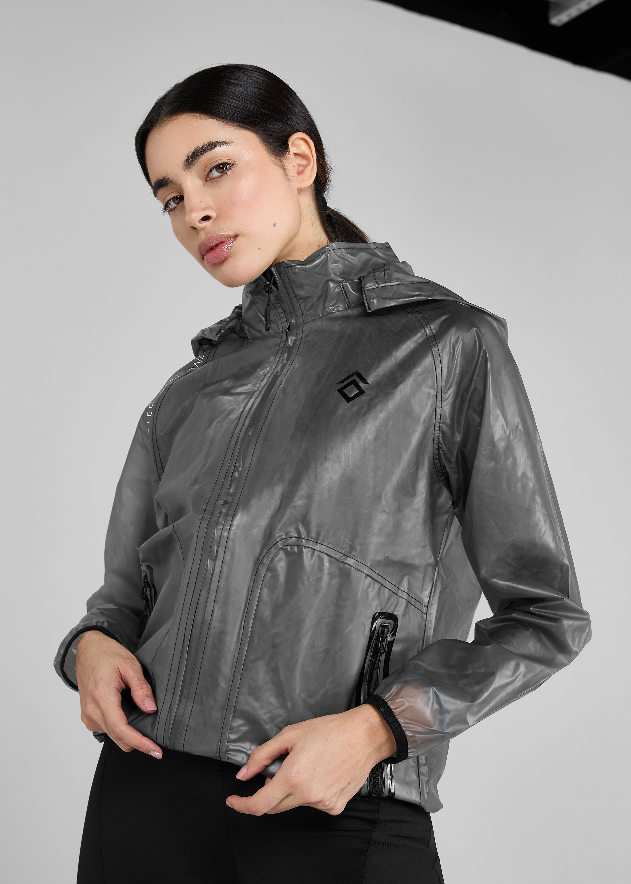 Black Clear Rain Jacket