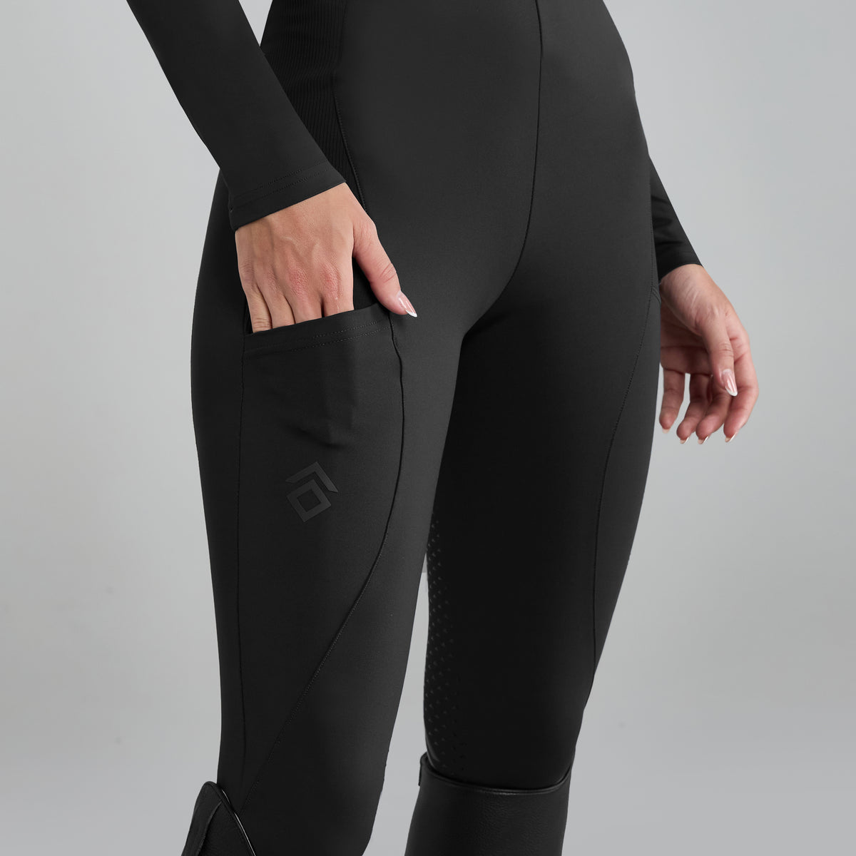 Aztec Diamond Core Riding Legging - Full seat gripping
