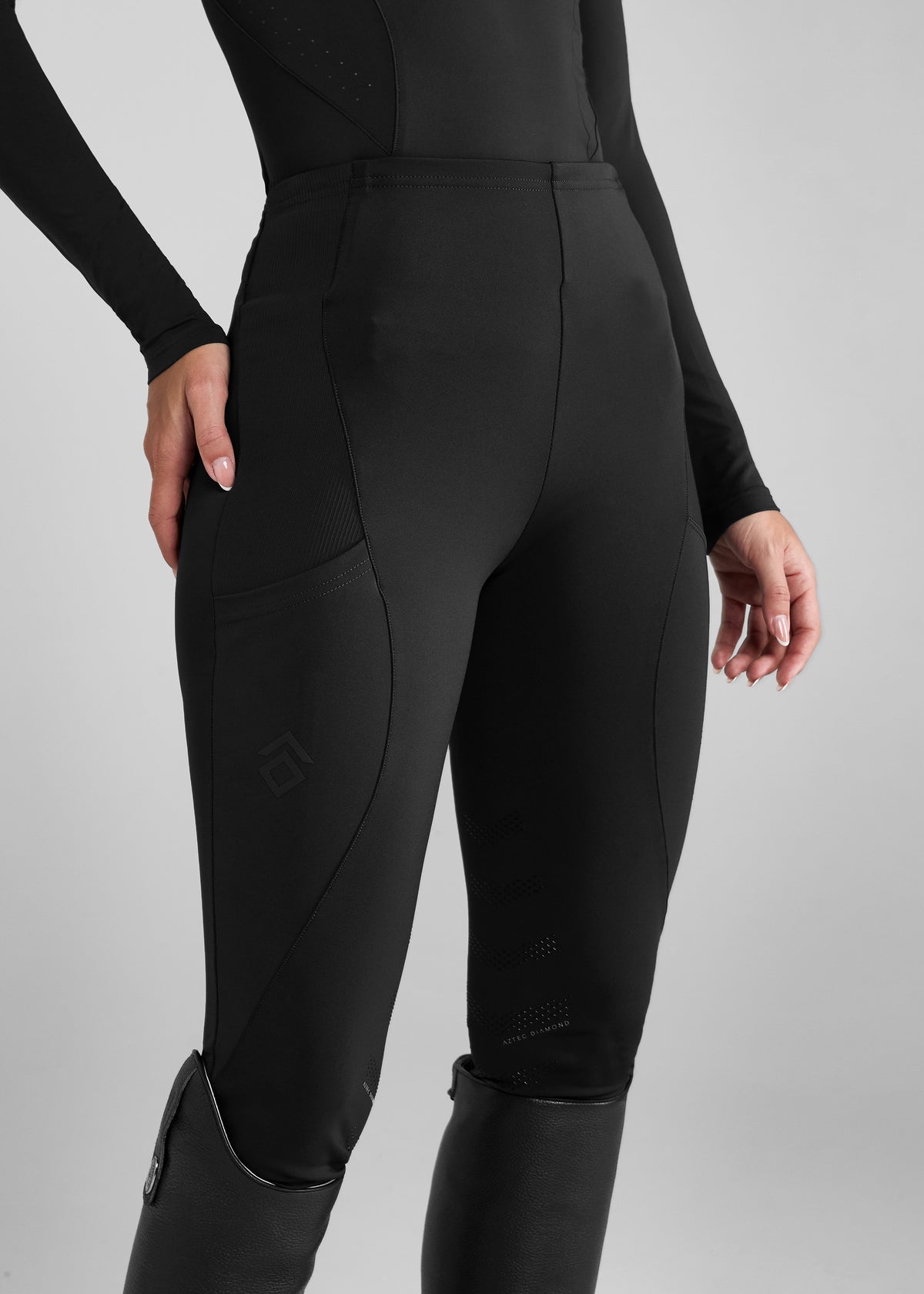 Aztec Diamond Core Riding Legging - Knee Grip