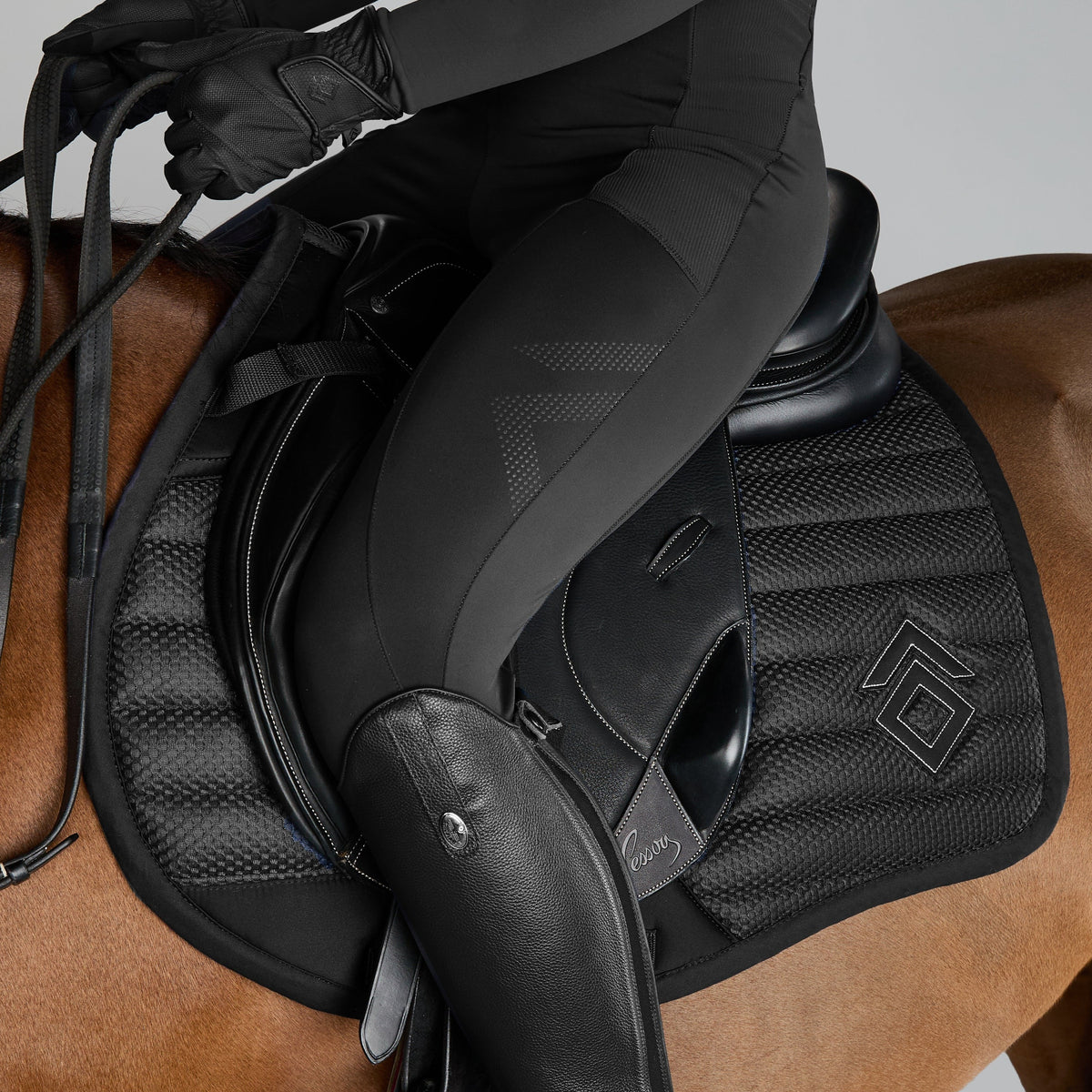 Aztec Diamond Core Riding Legging - Knee Grip