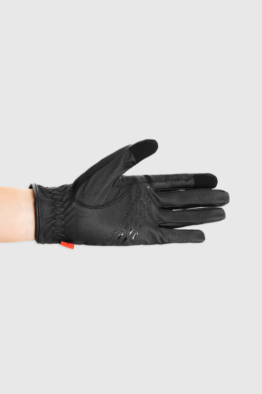 Black Patent Pro Grip Riding Glove