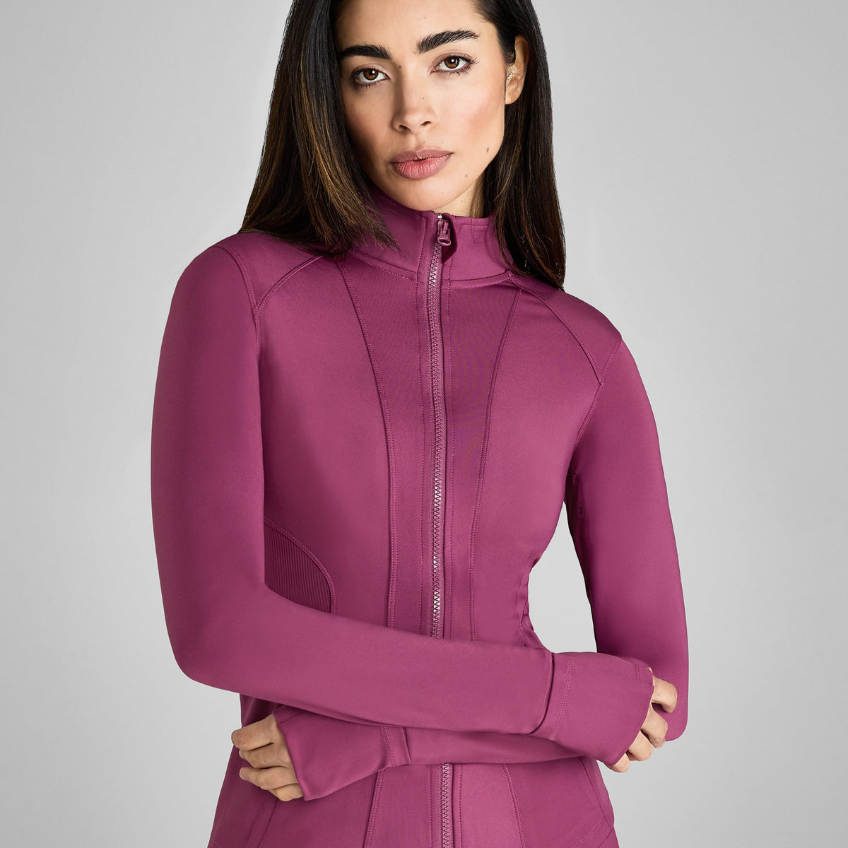 Raspberry Core Fitted Jacket – Aztec Diamond