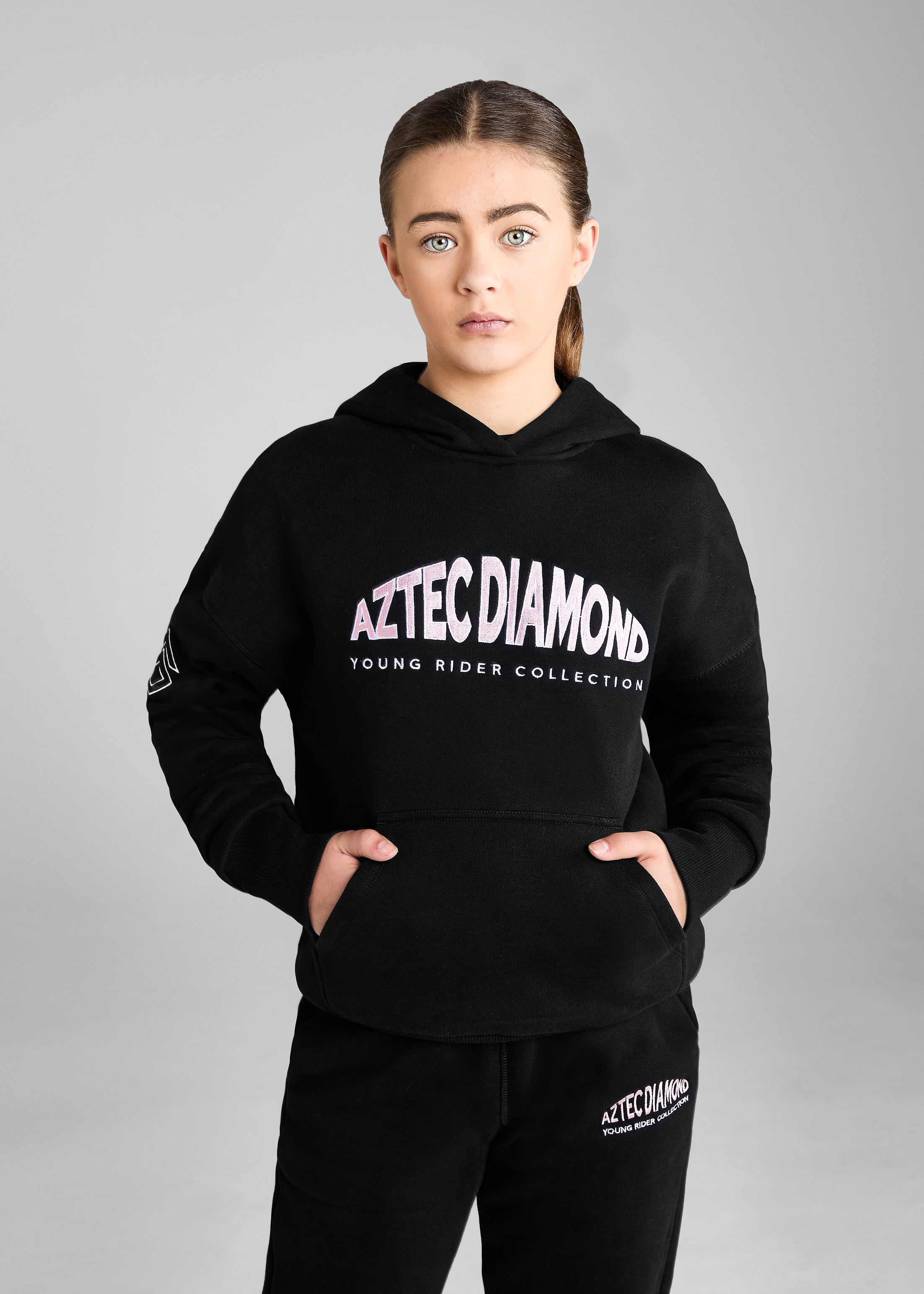 YR-Black-Pink-Pull-On-Hoodie-