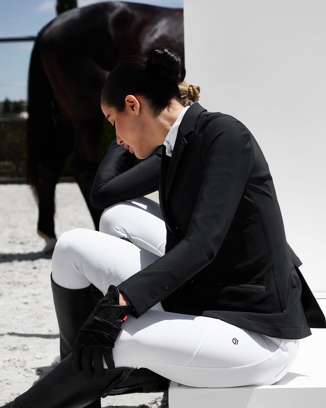 LA RUE 長袖テクニカルショーシャツ M 乗馬ウェア 乗馬用品 馬術 LA RUE 長袖テクニカルショーシャツ M 乗馬ウェア 乗馬用品 馬術