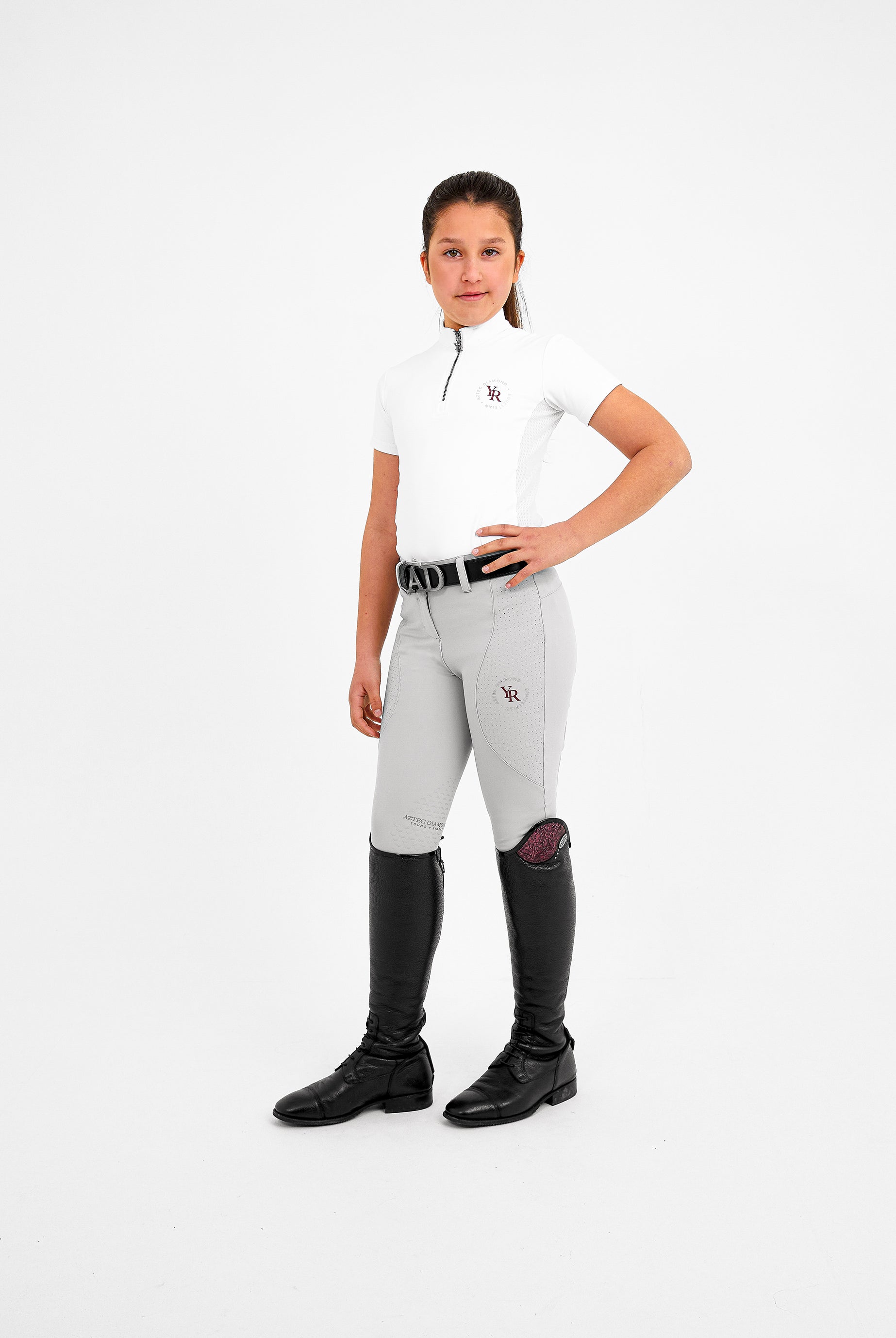YR Grey Competition Breeches