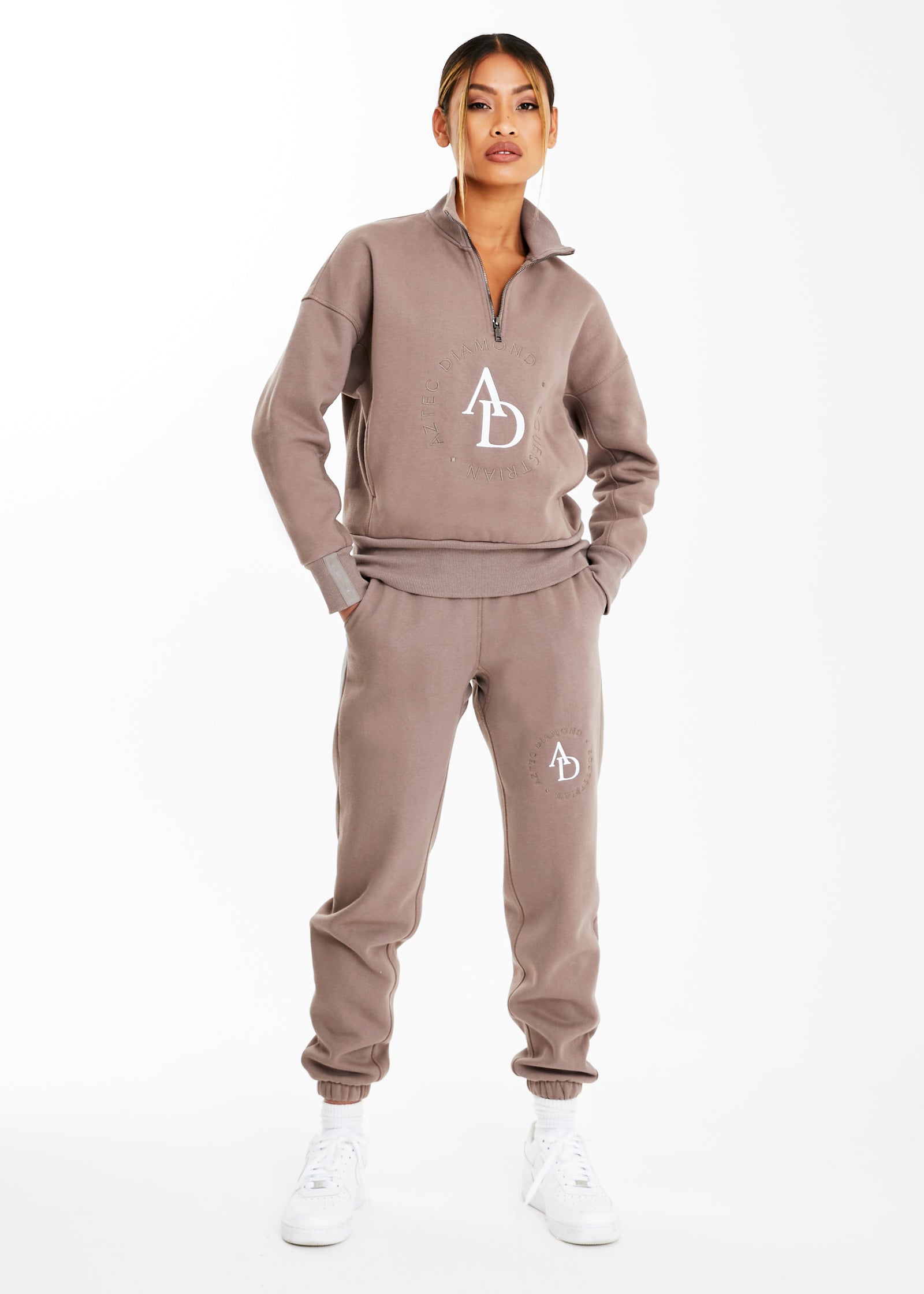 Mocha Full Zip Hoodie – Aztec Diamond