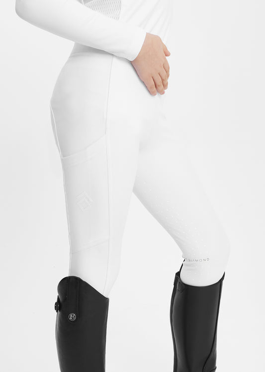 Kids White Riding Leggings - Pony Club Approved – Aztec Diamond